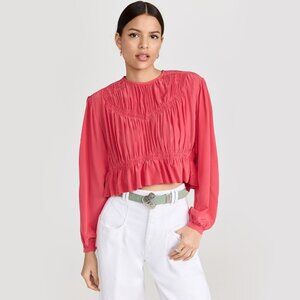 Isabel Marant "Nelino" Top in "Paradise Pink", size 42. Fits like a size 10 ish